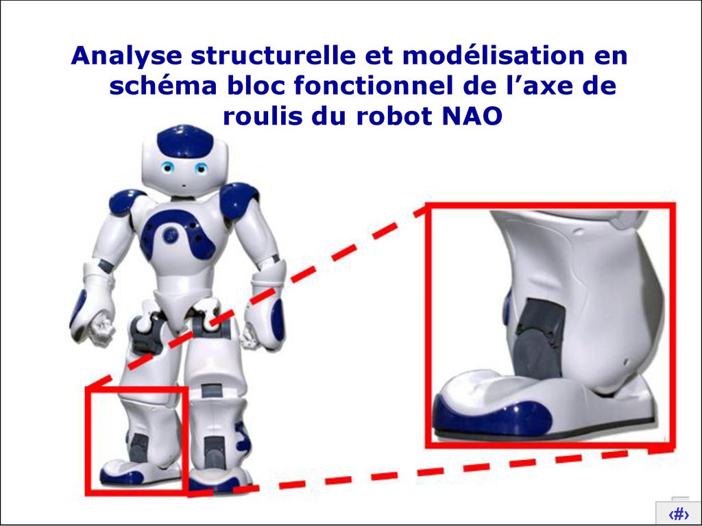 Analyse structurelle et modélisation en schéma bloc fonctionnel de l’axe de roulis du robot NAO