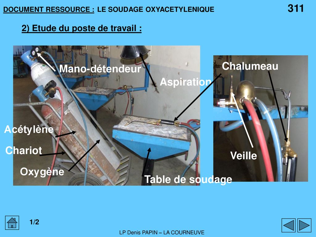 Formation soudage au chalumeau oxyacétylénique (311) / Soudure