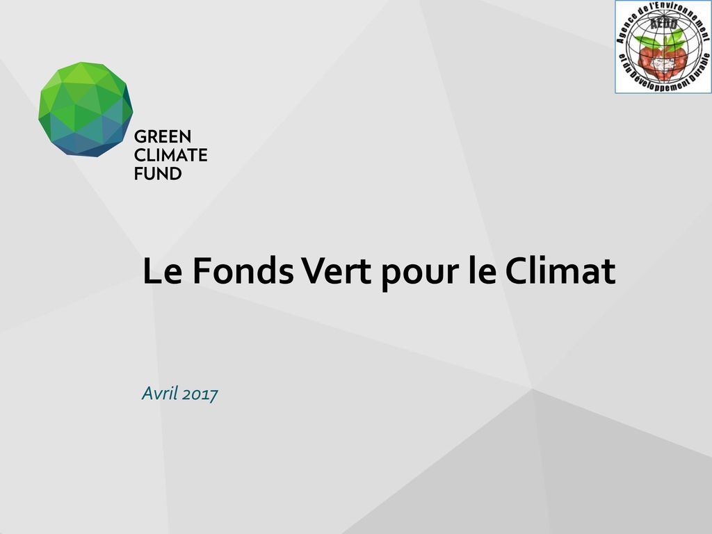 Le Fonds Vert pour le Climat