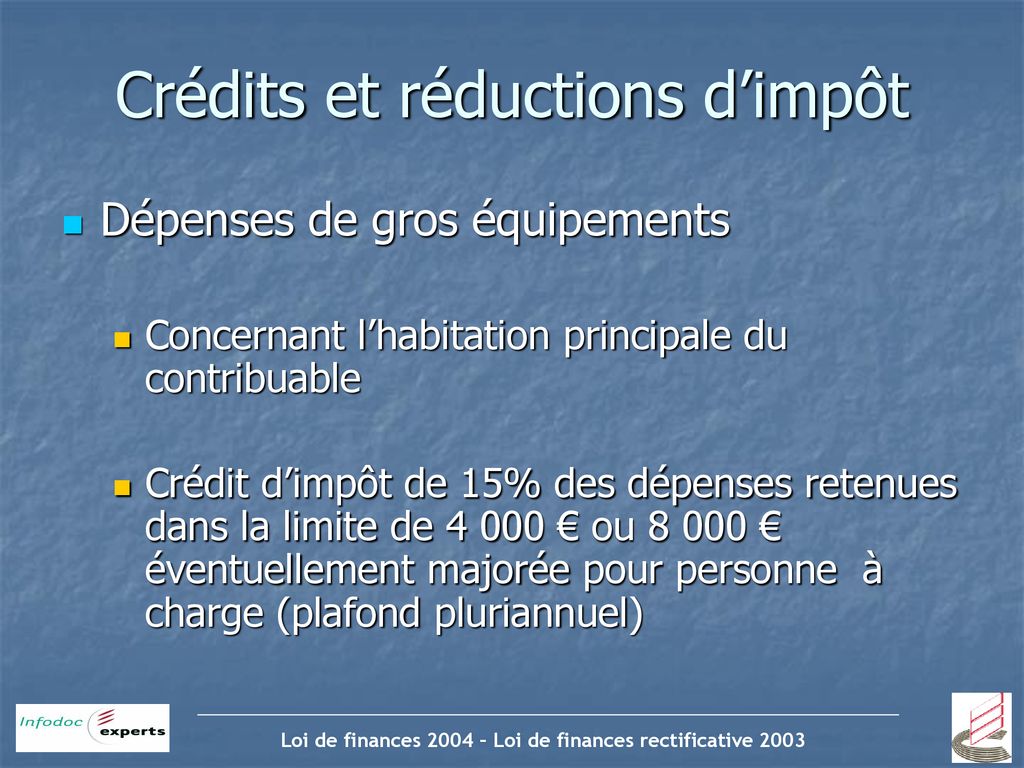 Loi De Finances 2004 Loi De Finances Rectificative Ppt Télécharger