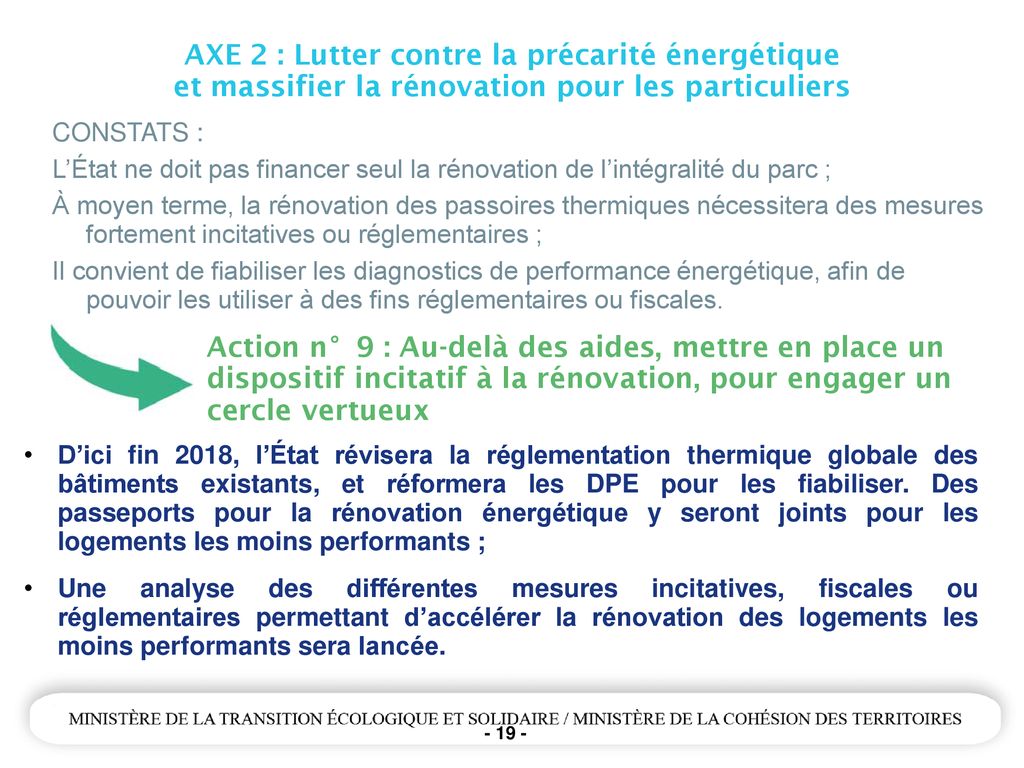 Plan Rénovation énergétique Des Bâtiments - Ppt Télécharger