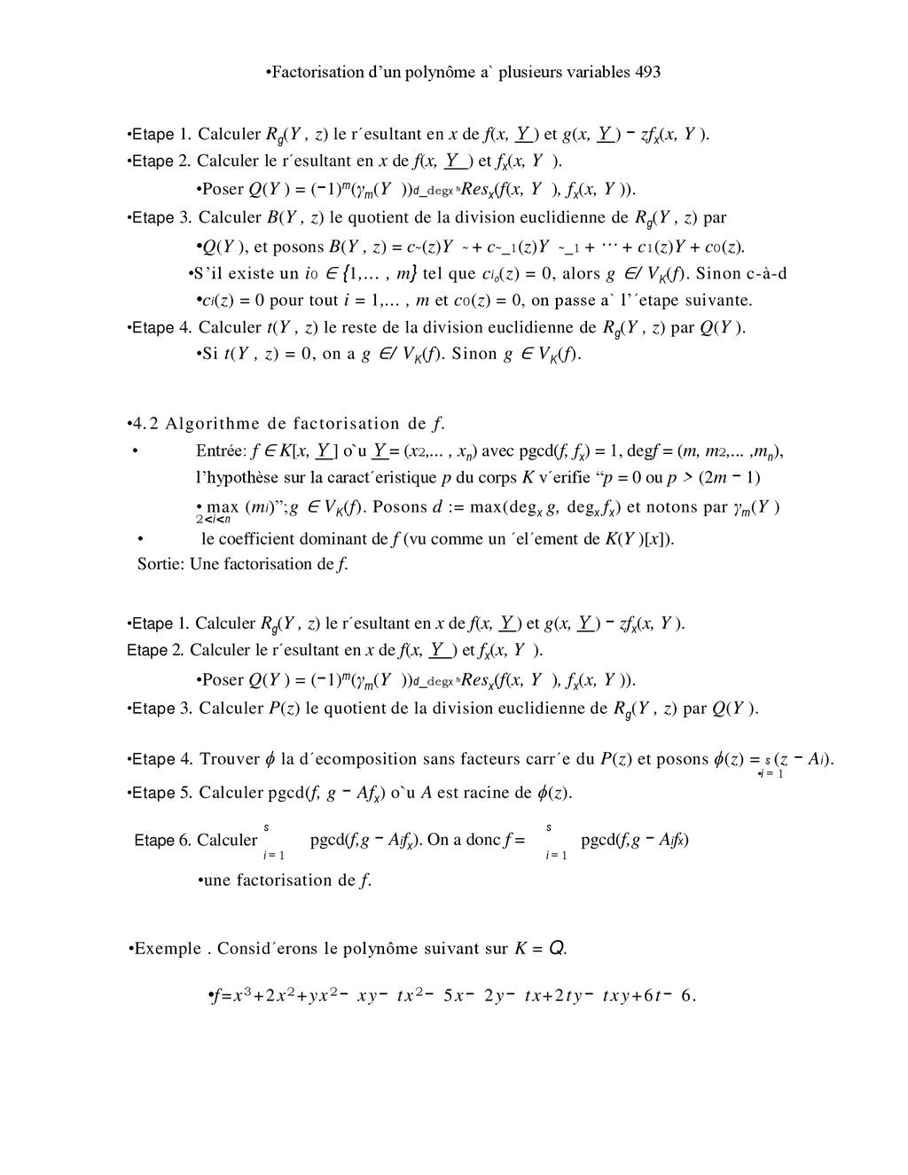 Factorisation D Un Polynome A Plusieurs Variables Ppt Telecharger