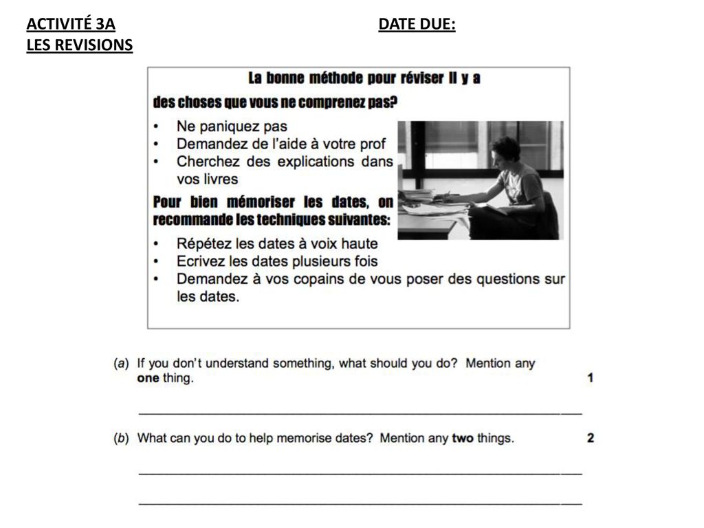 S3 HOMEWORK BOOKLET MON LYCÉE - ppt télécharger