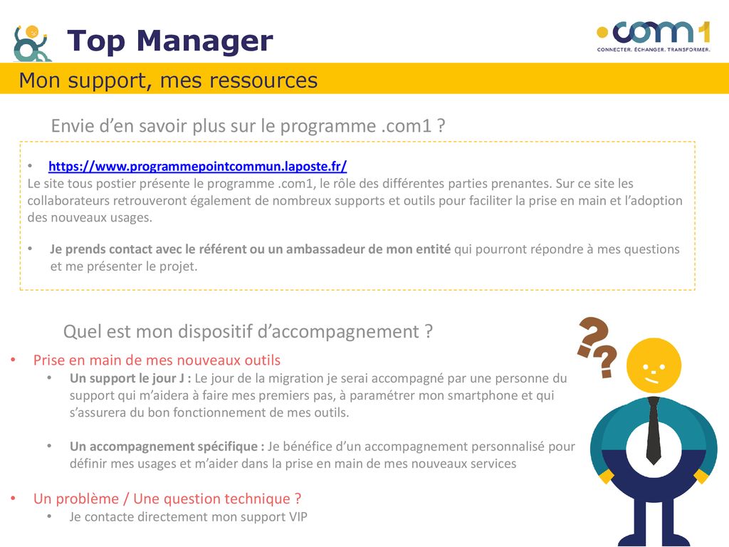 Top Manager Mon support, mes ressources