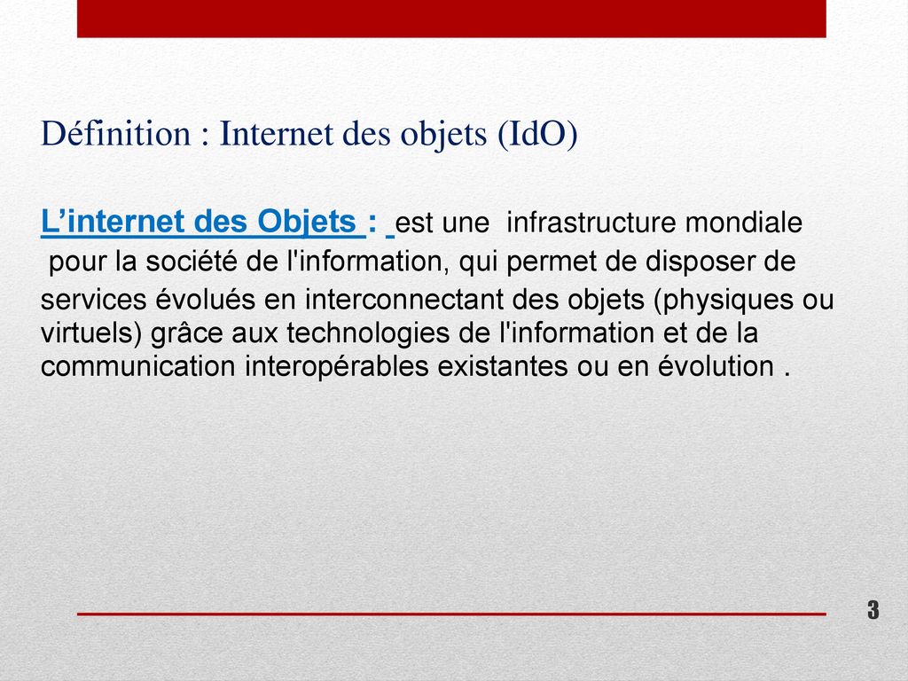 Définition : Internet des objets (IdO)