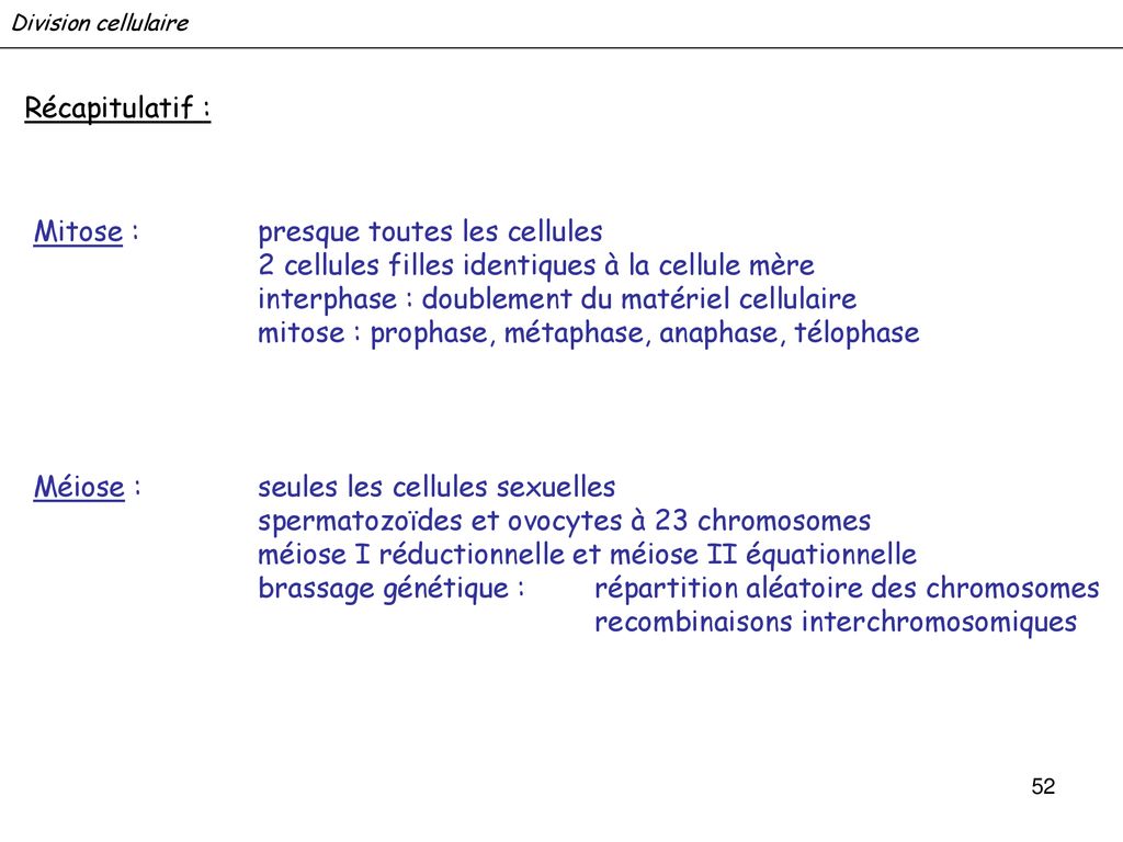 COURS De Biologie Fondamentale - Ppt Télécharger