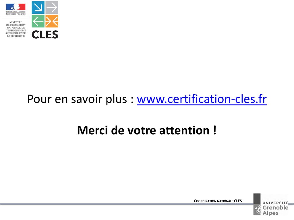 Certificat De Compétences En Langues De L’Enseignement Supérieur (CLES ...