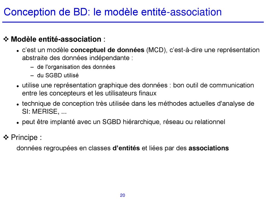 Cours De Bases De Données - Ppt Télécharger