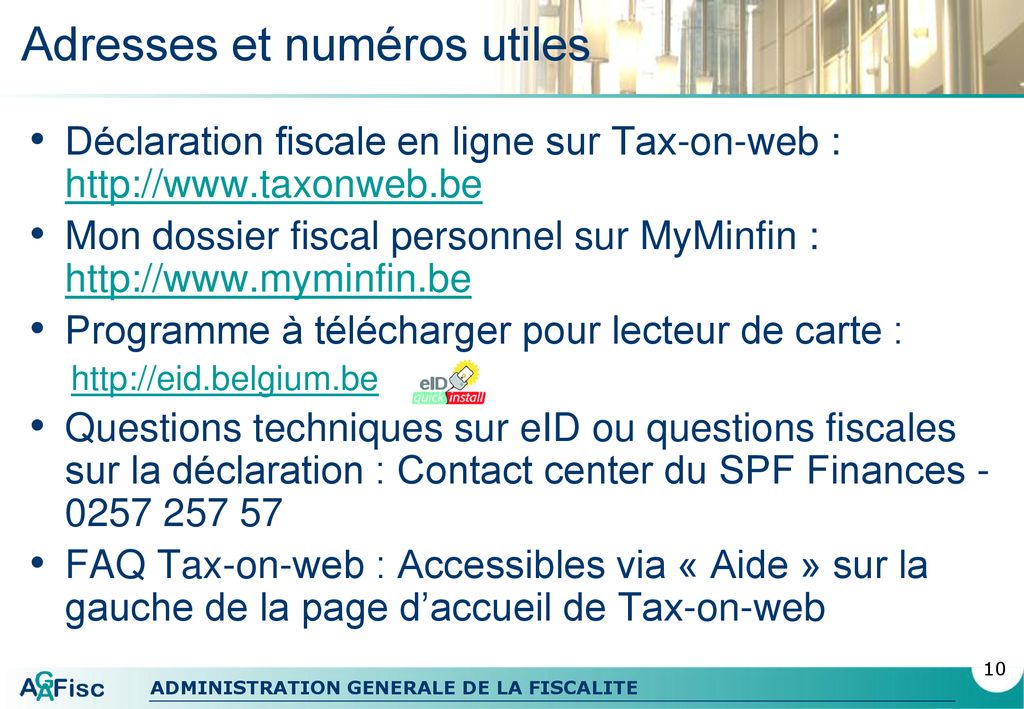 Tax-on-web Training Manuel D’utilisation. - Ppt Télécharger