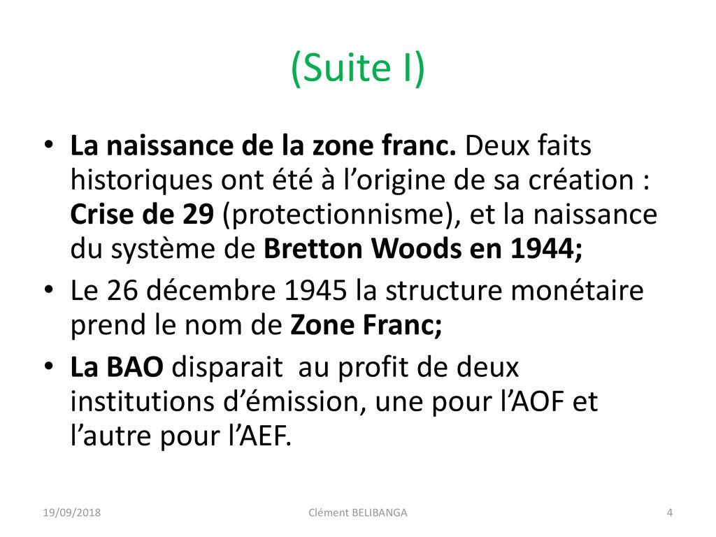 CONFERENCE SUR : « LE F.CFA : UN OBSTACLE AU DEVELOPPEMENT ECONOMIQUE ...