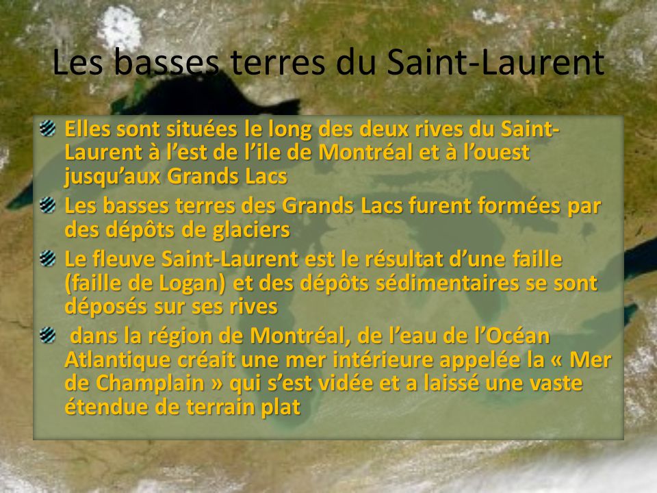 Les basses terres du Saint-Laurent
