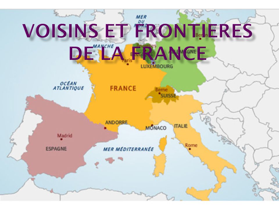 Voisins et frontieres de la France