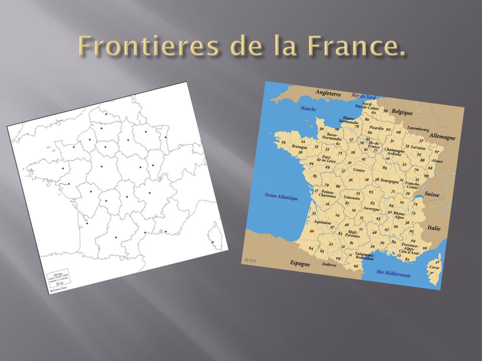 Frontieres de la France.