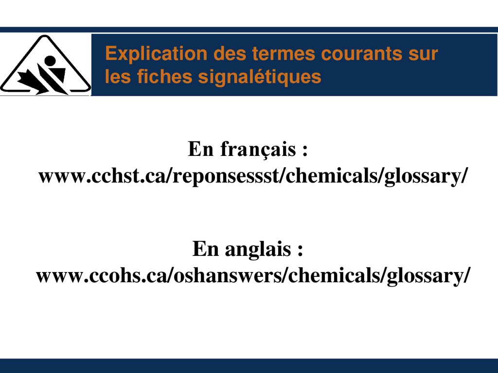 Le SIMDUT Une Présentation De : Nom Titre Date - Ppt Télécharger