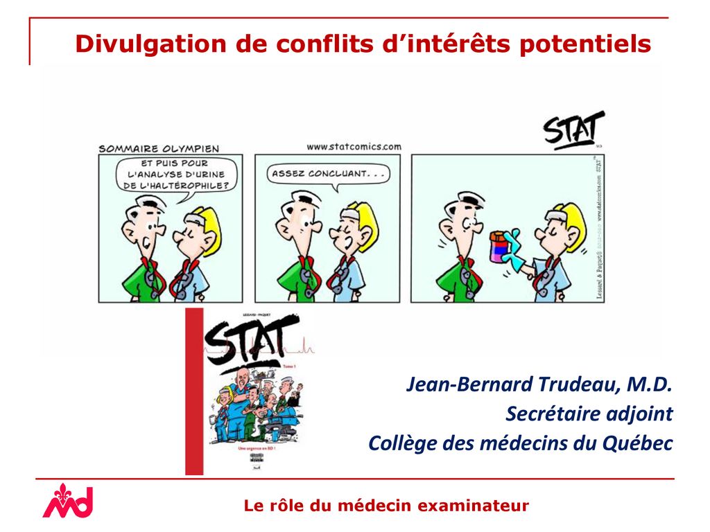 Le Rôle Du Médecin Examinateur - Ppt Télécharger