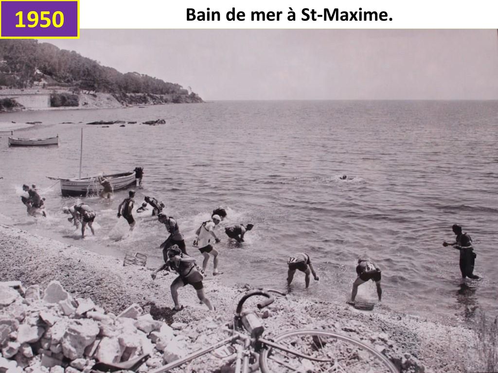 Photos et histoires du passé - Page 14 Bain+de+mer+%C3%A0+St-Maxime.+1950
