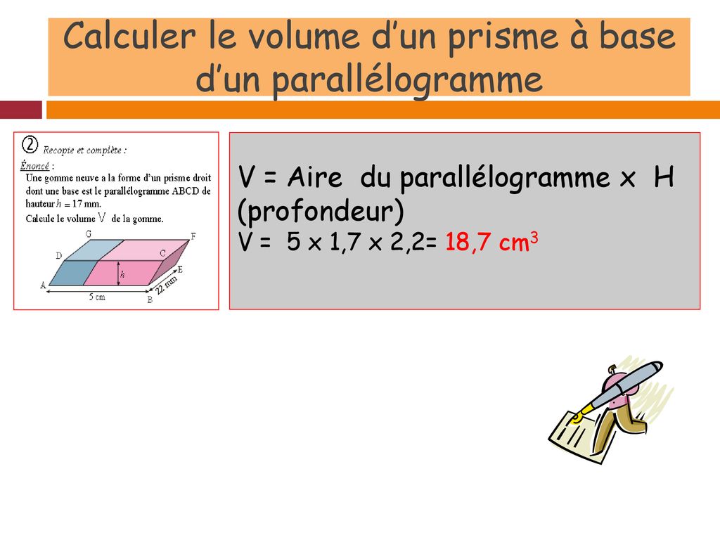 Comment Calculer Le Volume D Un Trapèze La mesure 5.3 L'élève doit pouvoir résoudre des problèmes : - ppt  télécharger