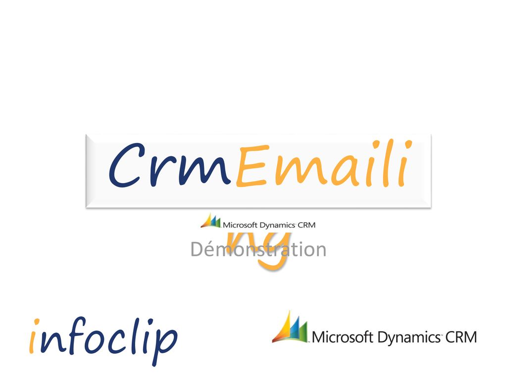 16/04/2013 Crm ing Démonstration infoclip. - ppt télécharger