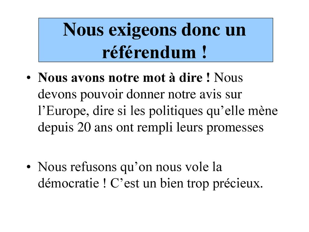 Le 29 Mai 2005 Après Une Campagne Longue Et Passionnante, Une Large ...