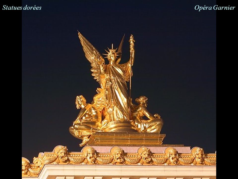 Statues dorées Opéra Garnier