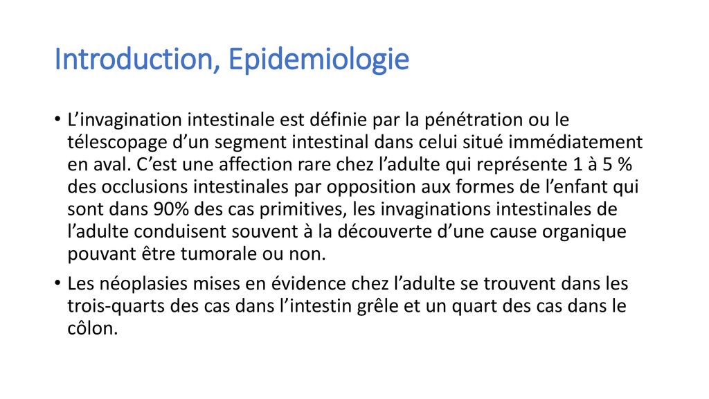 Introduction, Epidemiologie