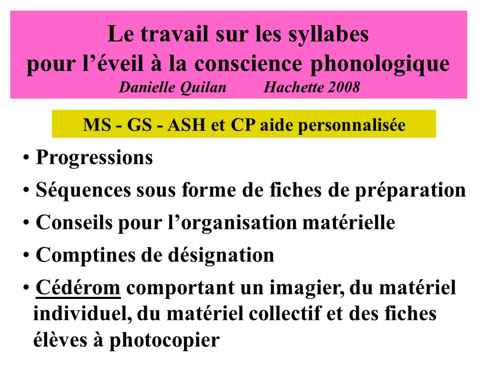 La Conscience Phonologique Ppt Telecharger