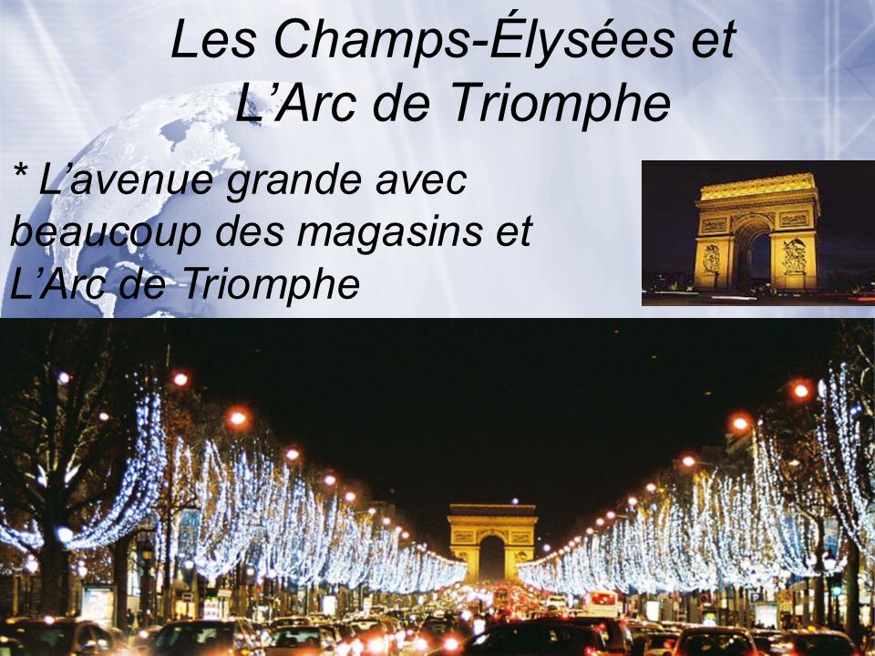 Les Champs-Élysées et L’Arc de Triomphe