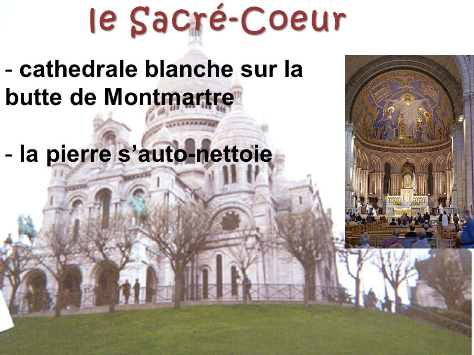 le Sacré-Coeur cathedrale blanche sur la butte de Montmartre
