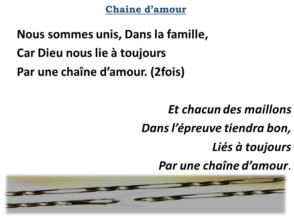 Chaine d’amour