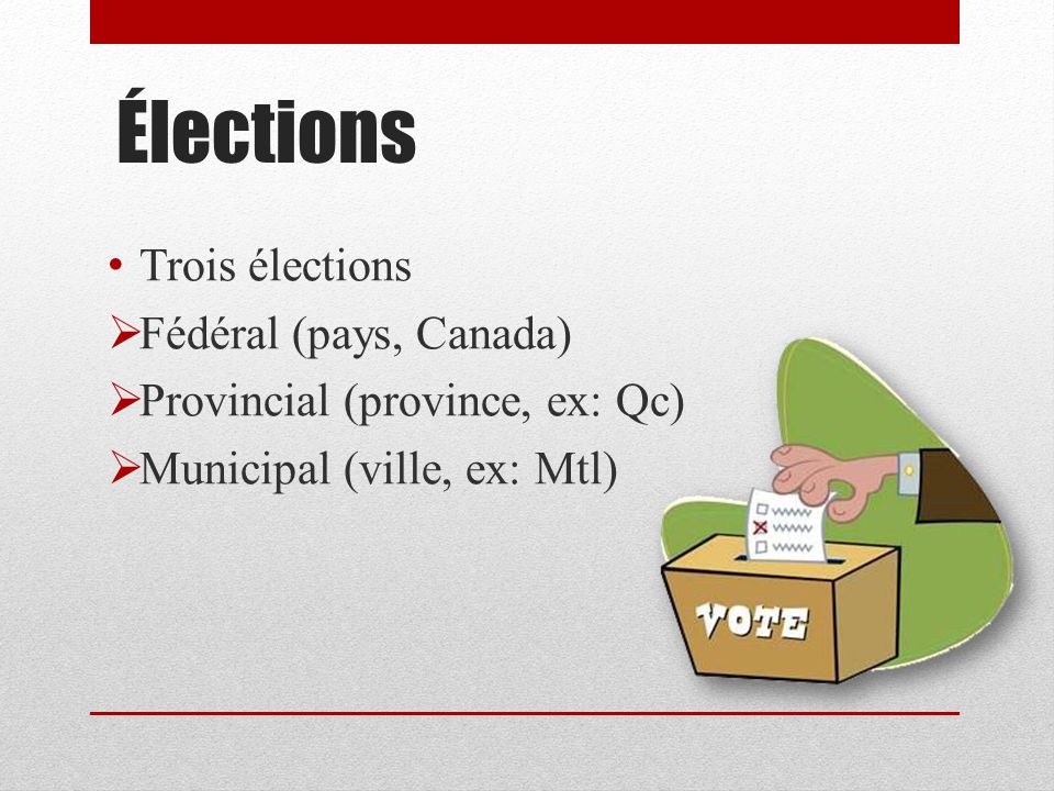Élections Trois élections Fédéral (pays, Canada)
