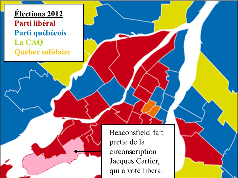 Élections 2012 Parti libéral. Parti québécois. La CAQ. Québec solidaire.