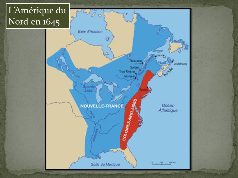 L’Amérique du Nord en 1645
