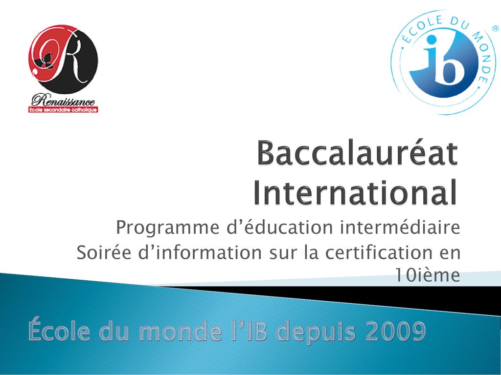 Baccalauréat International - Ppt Télécharger