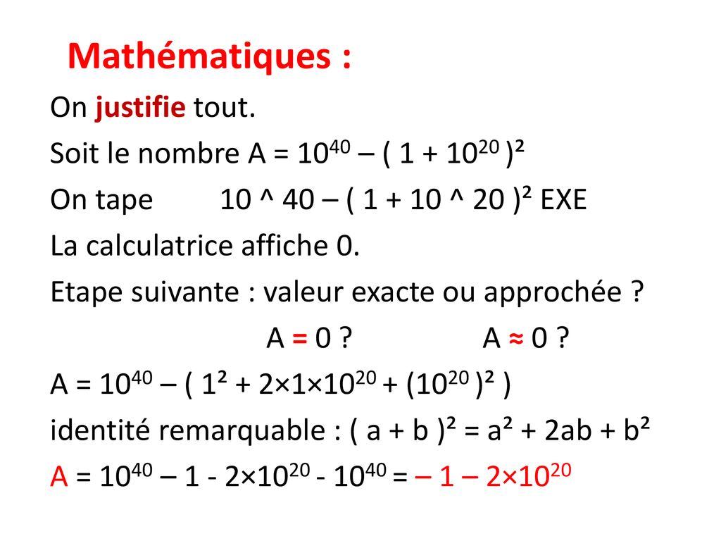 Valeur exacte, valeurs approchées et valeur  - Casio Education