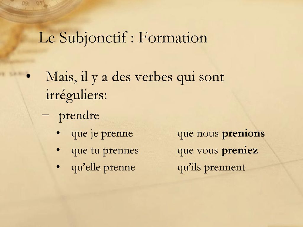 Français 12 La Famille Subjonctif. - Ppt Télécharger