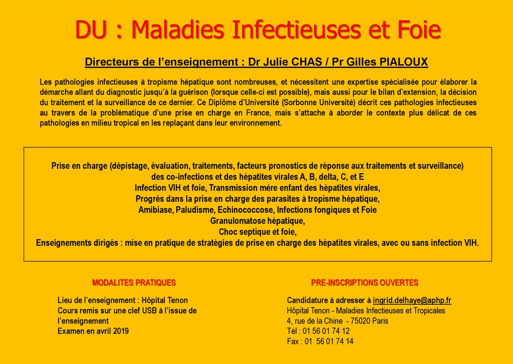 Maladies Infectieuses et Foie - ppt télécharger