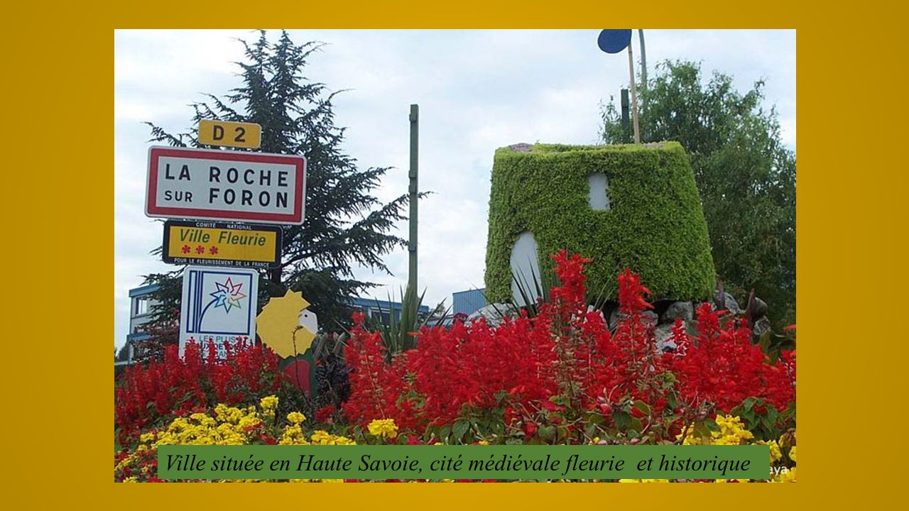 Ville située en Haute Savoie, cité médiévale fleurie et historique