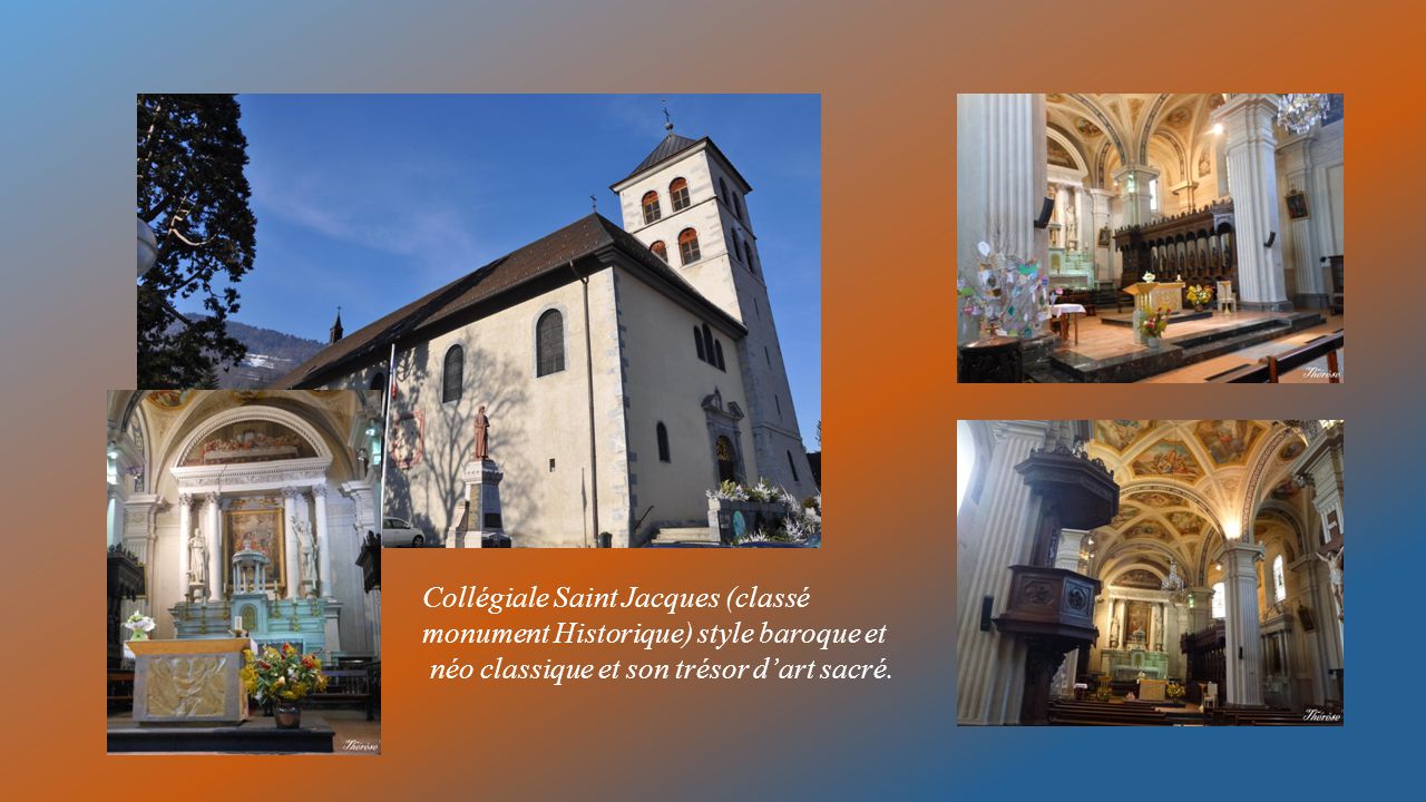 Collégiale Saint Jacques (classé monument Historique) style baroque et