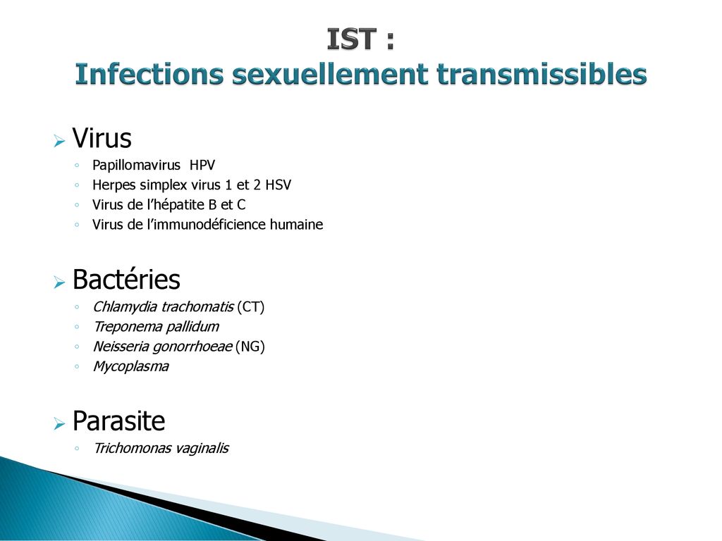 Les Infections Sexuellement Transmissibles En Ppt Télécharger