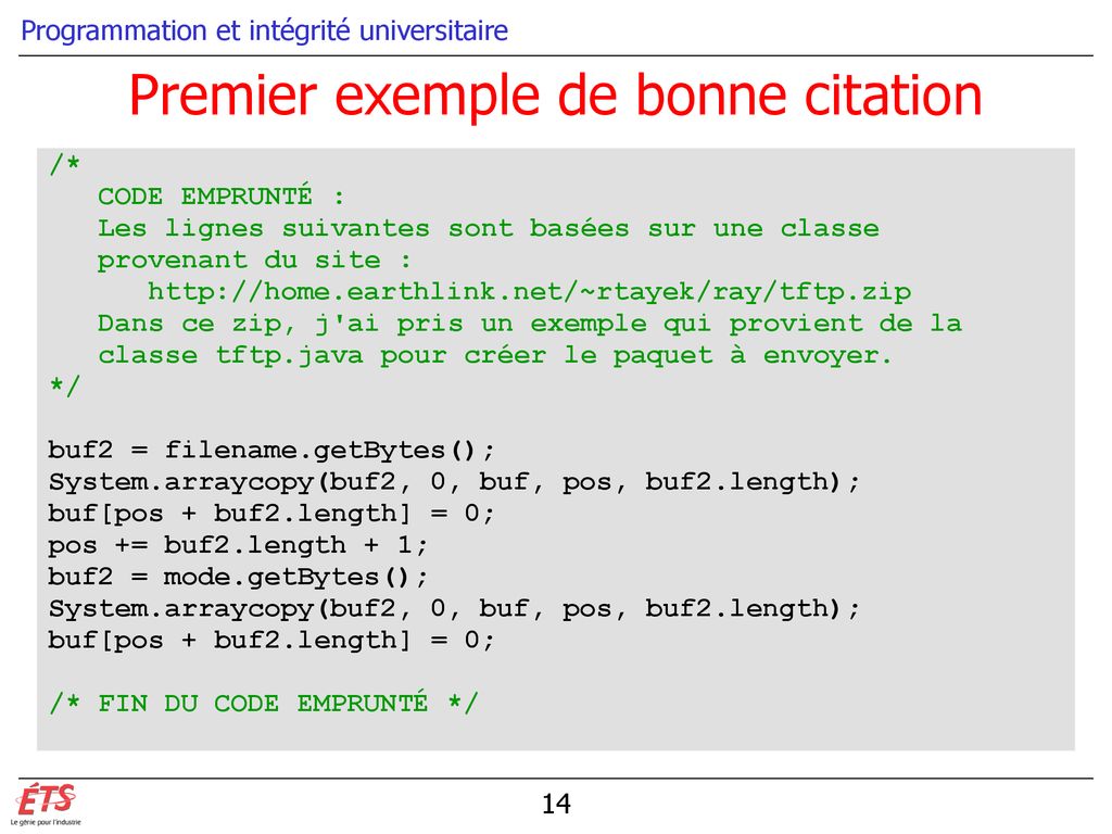 Programmation Et Integrite Universitaire Ppt Telecharger