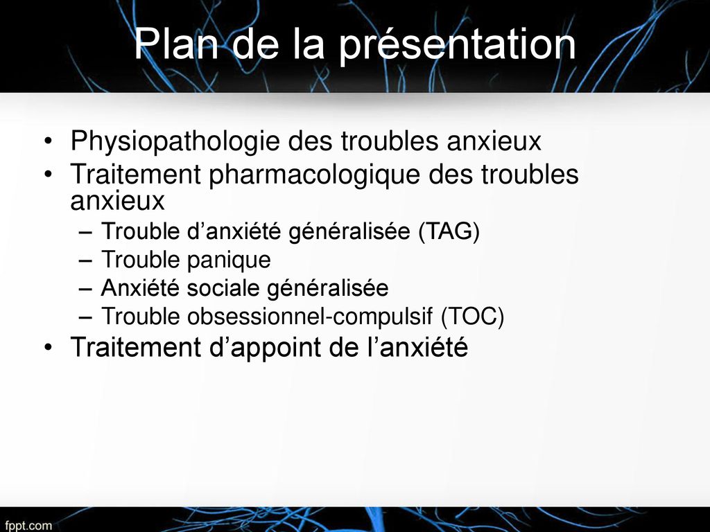 Psychopharmacologie: Troubles Anxieux - Ppt Télécharger