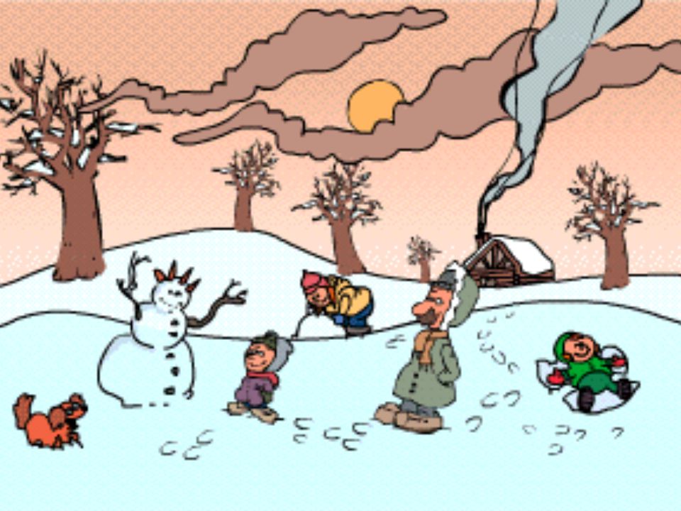 Durant ce temps, les enfants profitent des joies hivernales en s’amusant dans la neige pendant leur long congé du temps des fêtes.
