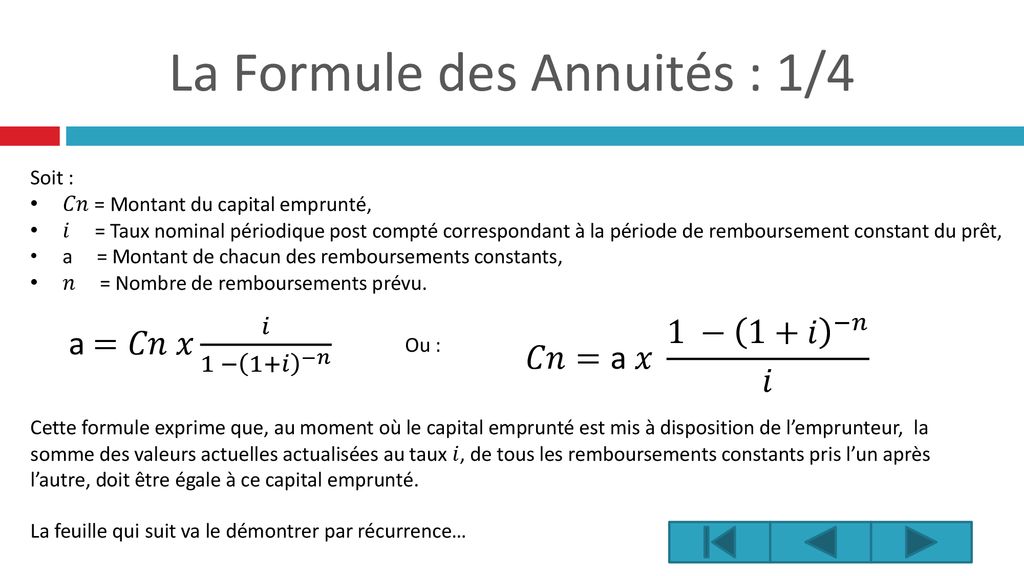 Découvrir 96+ Imagen Formule Des Annuités - Fr.thptnganamst.edu.vn