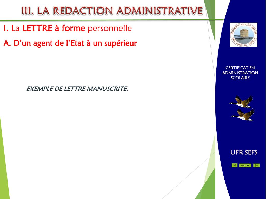 Certificat En Administration Scolaire La Redaction Administrative Ppt Telecharger