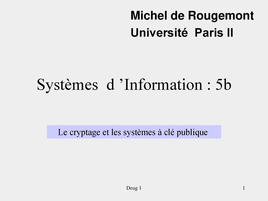 Systèmes d ’Information : 5b - ppt télécharger