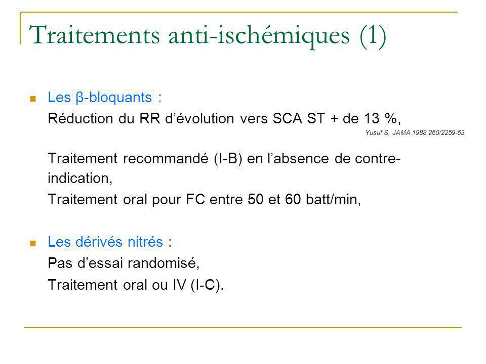 Traitements anti-ischémiques (1)