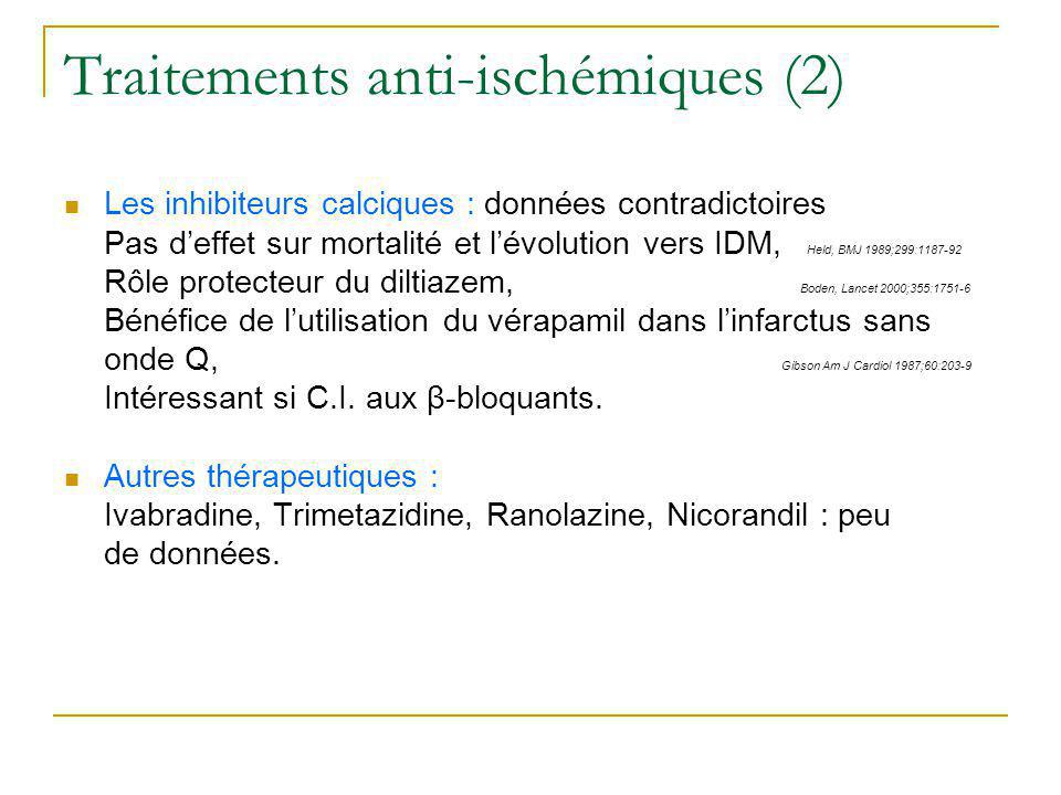 Traitements anti-ischémiques (2)
