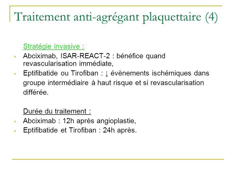 Traitement anti-agrégant plaquettaire (4)