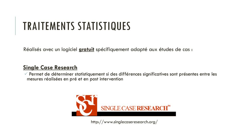Traitements statistiques