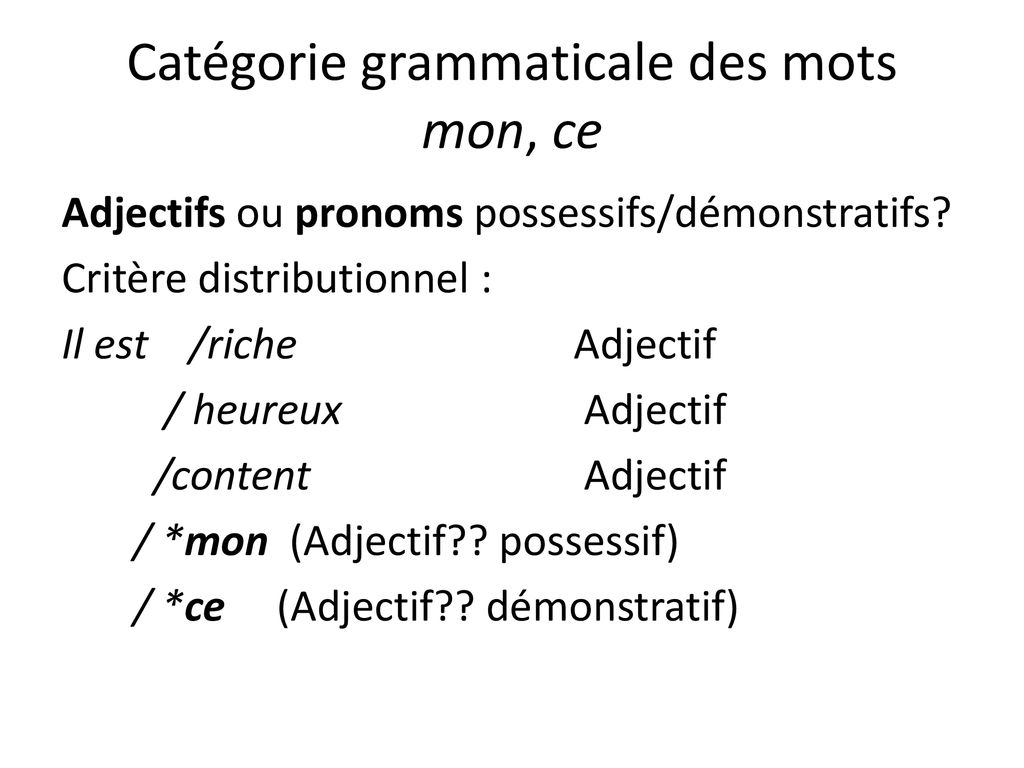 6 Les Catégories Grammaticales Ppt Télécharger